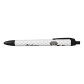 黒とタンのピエバルロロングヘアダシュント&名前 黒ボールペン (トップ)