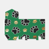 黒とタンの高級イヌのポープリント フェイバーボックス (折り畳みなし)