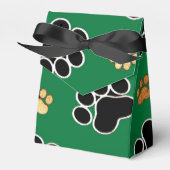 黒とタンの高級イヌのポープリント フェイバーボックス (正面サイド)