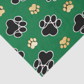 黒とタンの高級イヌのポープリント 薄葉紙 (詳細)