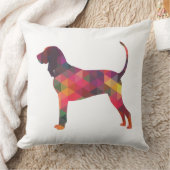 黒とタンコンハウンドシルエットカラフル クッション (ブランケット)