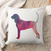 黒とタンコンハウンドシルエットカラフル クッション (ブランケット)