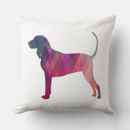 黒とタンコンハウンドシルエットカラフル クッション