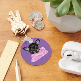 黒とタンチワフアパピー キーホルダー