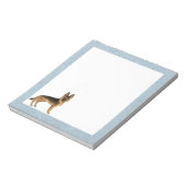 黒とタンドイツの羊飼い漫画GSD犬 ノートパッド (回転)