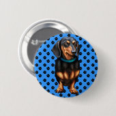 黒とタンドキシ 缶バッジ (正面&裏面)