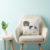 黒とタンピエバルドショートヘアダシュント&ポーズ クッション (椅子)