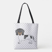 黒とタンピエバルドショートヘアダシュント&ポーズ トートバッグ (裏面)