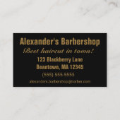 黒とタンモダン 名刺 (裏面)