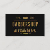 黒とタンモダン 名刺 (正面)