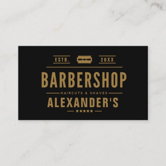 黒とタンモダン 名刺 (正面)