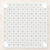 黒とタン ガラスコースター (裏面)