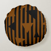 黒とタン ラウンドクッション (裏面)