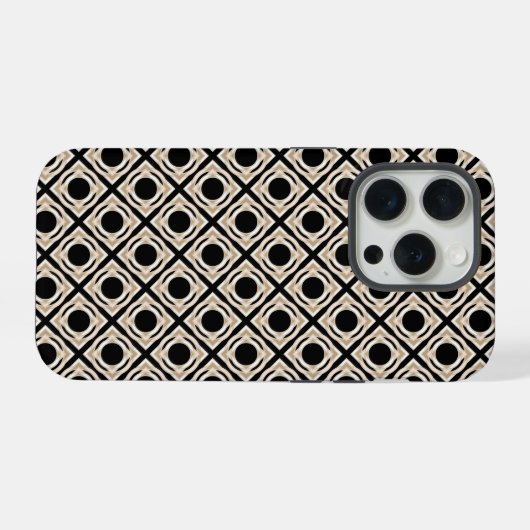 黒とタン iPhoneケース (裏面横)