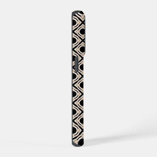 黒とタン iPhoneケース (右側面)