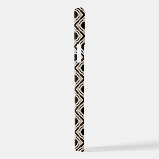 黒とタン iPhoneケース (右側面)