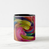 黒とツートーンGumball SeaSwirlのマグ- ツートーンマグカップ (中央)
