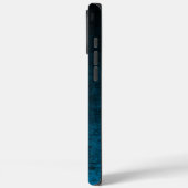 黒とティール(緑がかった色)のテグランジクグラデーションスチャ Case-Mate iPhoneケース (裏面 / 左)