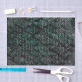 黒とティール（緑がかった色）の分離 薄葉紙 (クラフト)