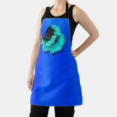 黒とティール(緑がかった色)ベッタフィッシュ エプロン (インサイチュ)