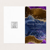 黒とネオンブラシストローク名刺 名刺 (外部フラット)