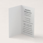 黒とネオンブラシストローク名刺 名刺 (内部)