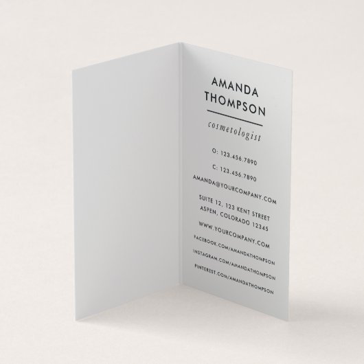 黒とネオンブラシストローク名刺 名刺 (内部)