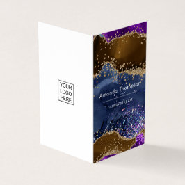 黒とネオンブラシストローク名刺 名刺