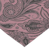 黒とバラの金ゴールドペイズリーショートテーブルランナー ショートテーブルランナー (コーナー)