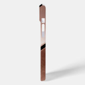 黒とバラの金ゴールド抽象芸術 |モノグラム Case-Mate iPhoneケース (裏面 / 左)