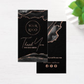 黒とバラの金ゴールドagateパッケージの挿入 (デスク)