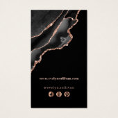 黒とバラの金ゴールドagateパッケージの挿入 (裏面)