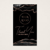 黒とバラの金ゴールドagateパッケージの挿入 (正面)