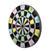 黒とパステルカラー ダーツボード (正面右)