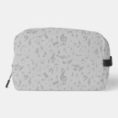 黒とパーソナライズされたグレーの音楽ノート ドップキット (裏面)