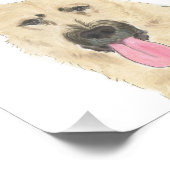 黒とパーソナライズされたタンのドイツの羊飼い芸術 フォトプリント            (角)