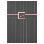 黒とピンクのクリップボード クリップボード (裏面)