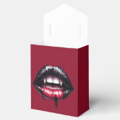 黒とピンクのゴシック色の出血する歯の愛用箱 フェイバーボックス (オープン)