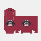 黒とピンクのゴシック色の出血する歯の愛用箱 フェイバーボックス (折り畳みなし)