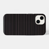 黒とピンクのストライプ iPhoneケース (裏面横)