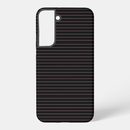 黒とピンクのストライプ SAMSUNG GALAXYケース (裏面)