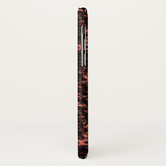 黒とピンクのスネークスキン模様 Case-Mate iPhoneケース (裏面/左)