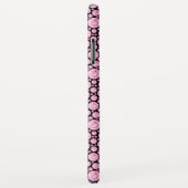 黒とピンクのダイヤモンドパきらきら光るターン Case-Mate iPhoneケース (裏面/右)