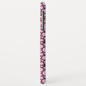 黒とピンクのダイヤモンドパきらきら光るターン Case-Mate iPhoneケース (裏面/左)