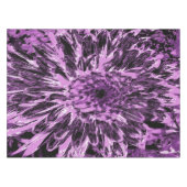 黒とピンクのダリアの花 テーブルクロス (正面(横))