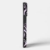 黒とピンクの大理石抽象芸術パターン Case-Mate iPhoneケース (裏面 / 右)