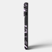 黒とピンクの大理石抽象芸術パターン Case-Mate iPhoneケース (裏面 / 左)