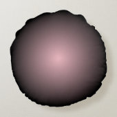 黒とピンクの放射状グラデーション ラウンドクッション (裏面)
