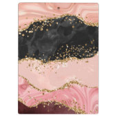 黒とピンクの続編が重なり合う クリップボード (裏面)