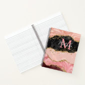 黒とピンクの続編が重なり合う ノートブック (内部)